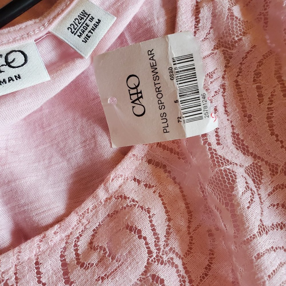 Cato Plus Pink Top